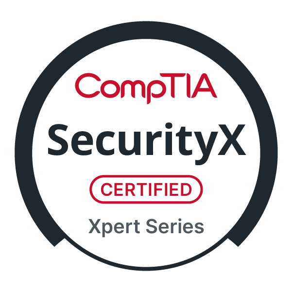The SecurityX badge