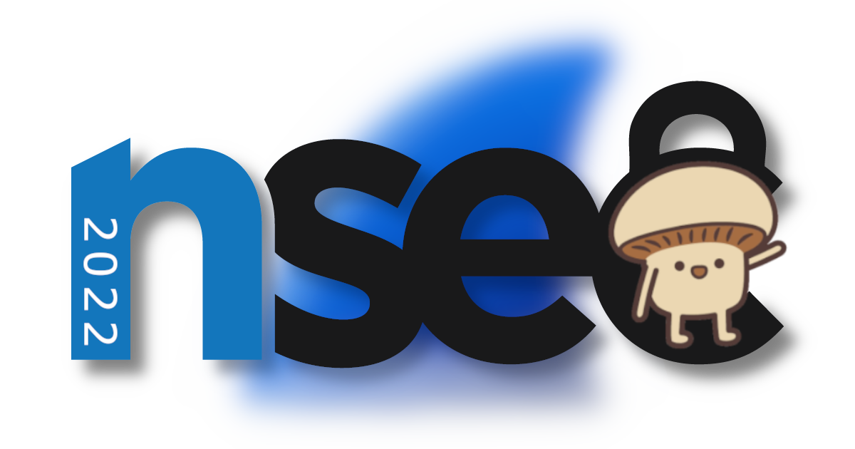 The NSEC logo with a familiar mascot during the event